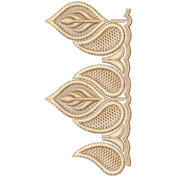 Cut Work Lace Embroidery Design 25406