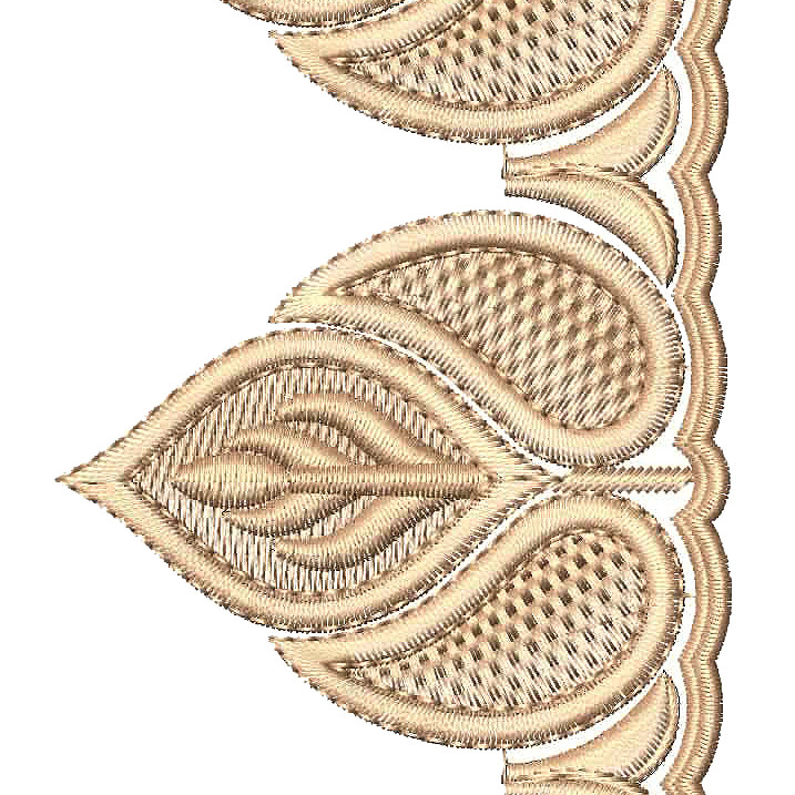 Cut Work Lace Embroidery Design 25406