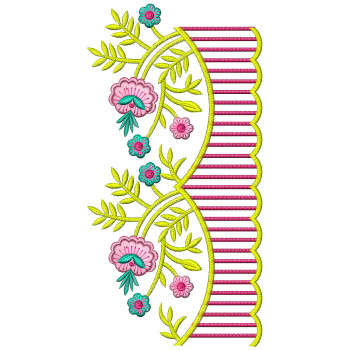 Cut Work Lace Embroidery Design 26169