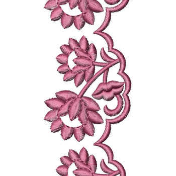 Daisy Style Cut Work Lace Embroidery Design 25197