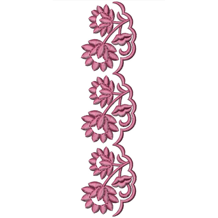 Daisy Style Cut Work Lace Embroidery Design 25197