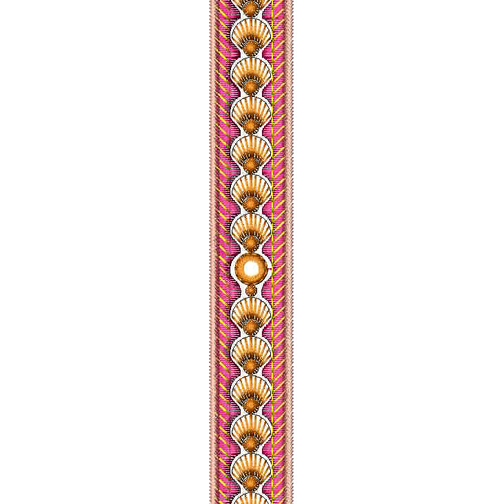 Dupatta Lace Embroidery Design 25097