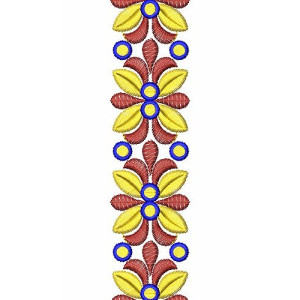 Elegant Flower Lace Embroidery Design 24637