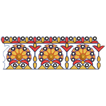 Alluring Lace Mane Saree Embroidery Design