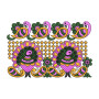  Exquisite Phulkari Lace Embroidery Design (4 Colors, 17.6cm x 26.6cm)