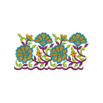 Embroidery Design For The Niqab Cloth