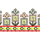 Embroidery Design With CrossStitch Pattern