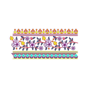 Embroidery For Khadi Top