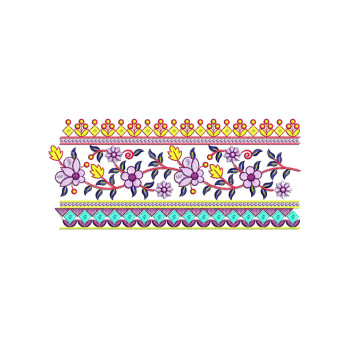 Embroidery For Khadi Top