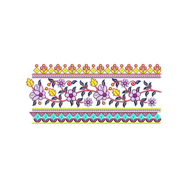 Embroidery For Khadi Top