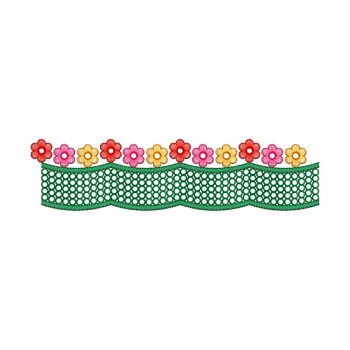 Embroidery Lace For Washing Machine Cover