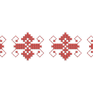 Ethnic Serbian Cross Stitch Embroidery