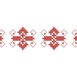 Ethnic Serbian Cross Stitch Embroidery