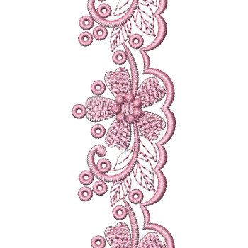 Exquisite Venise Lace Embroidery Design 25184