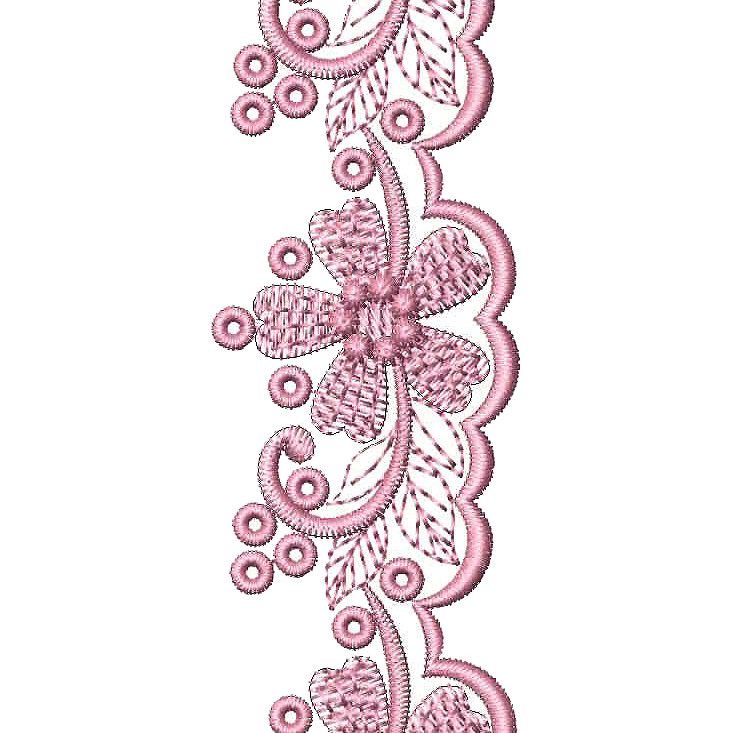 Exquisite Venise Lace Embroidery Design 25184