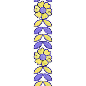 Fashionable Lace Border Embroidery Design 24752