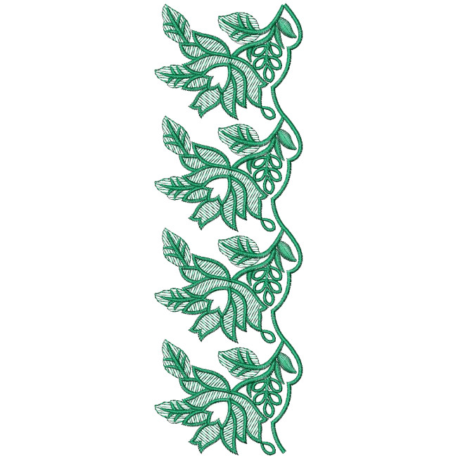 Floral Lace Embroidrey Design 25942