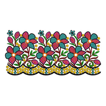 Floral Nature Embroidery Design