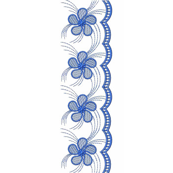 Flower Lace Embroidery Design 26220