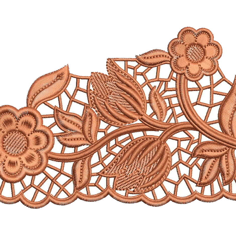 Free FSL Machine Embroidery Design | FSL Cutwork Embroidery Design