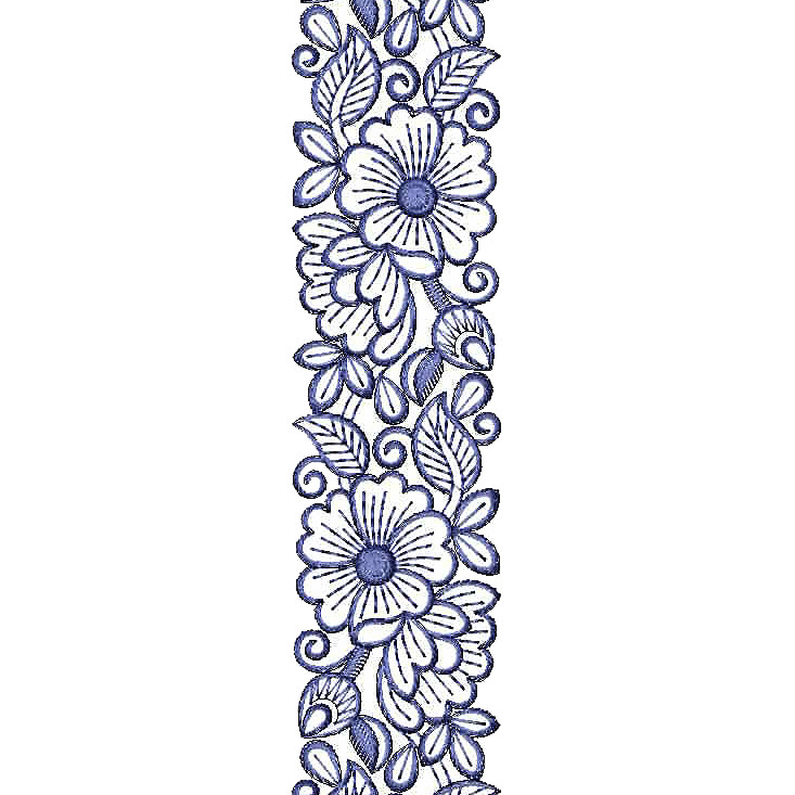 French Style Lace Embroidery Design 25121