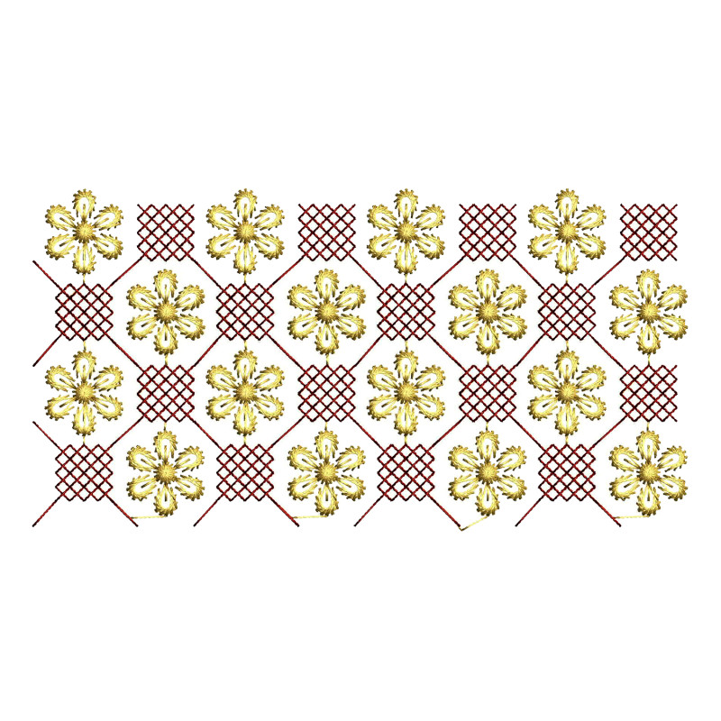 Geometric Cross Stitch Embroidery Pattern