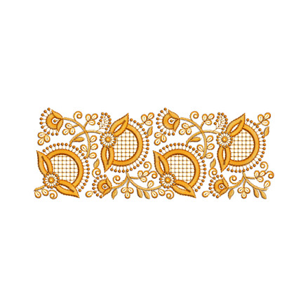 Glamorous Embroidery Lace Pattern