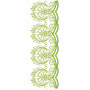 Green Lace Embroidery Design 26222