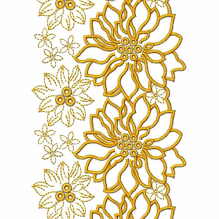 Machine Embroidery Lace Trim Designs 25645