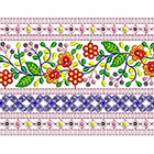Hungarian Pattern Embroidery Lace Design
