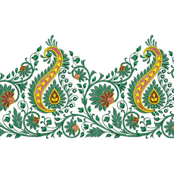 Indian Kalamkari Border Embroidery