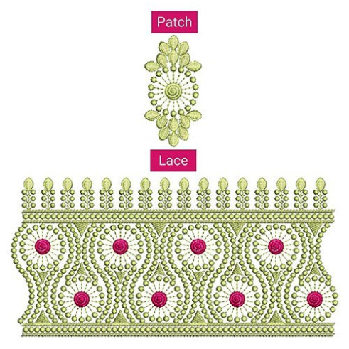 Jerman Thread Embroidery Lace Design