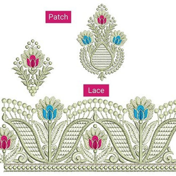 Jerman Thread Embroidery Lace For Table Cloth