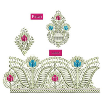 Jerman Thread Embroidery Lace For Table Cloth