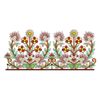 Kashmiri Embroidery Bedsheet Design