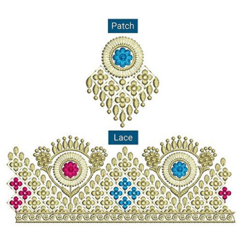 Kashmiri Embroidery Lace Design For Suits