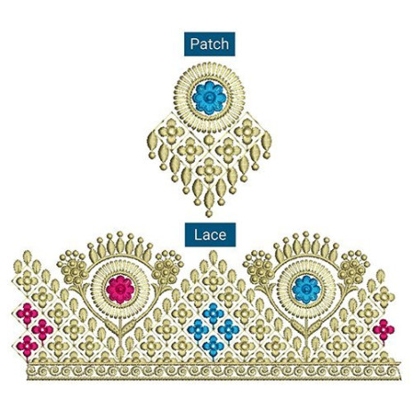 Kashmiri Embroidery Lace Design For Suits