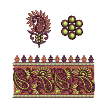 Kashmiri Lace Embroidery Design