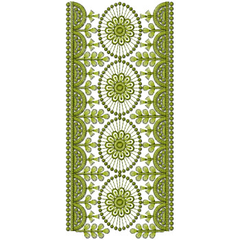 Kurti Border Embroidery Design 25729