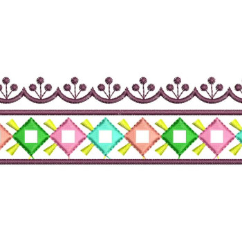 Kutch Work Mirror Style Embroidery