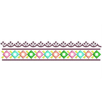 Kutch Work Mirror Style Embroidery