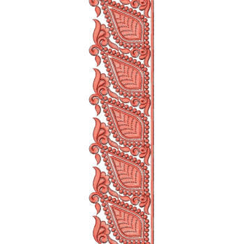 Leaf Border Embroidery Design 25330