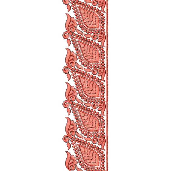 Leaf Border Embroidery Design 25330