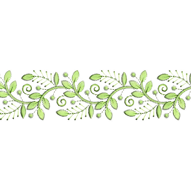 Leaf Stitch Embroidery Lace