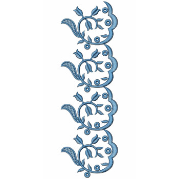 Lotus Style Cut Work Embroidery Designs 25643