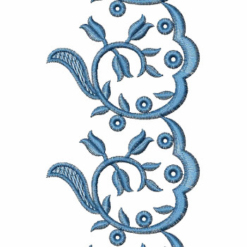 Lotus Style Cut Work Embroidery Designs 25643