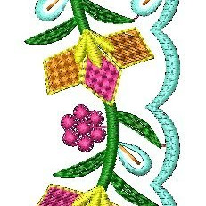 Machine Embroidery Cutwork Border Designs 26242