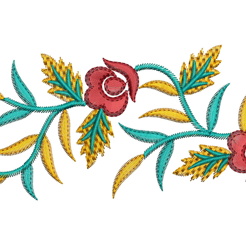 Machine Embroidery Flower Lace