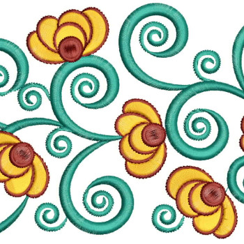 Mexican Embroidery Flower Design