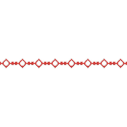 Mirror Cross Stitch Embroidery Border